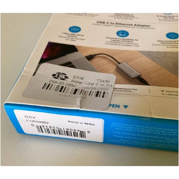 Anker USB C to Ethernet Adapter, Portable 1-Gigabit Network Hub - Picture 4 of 9